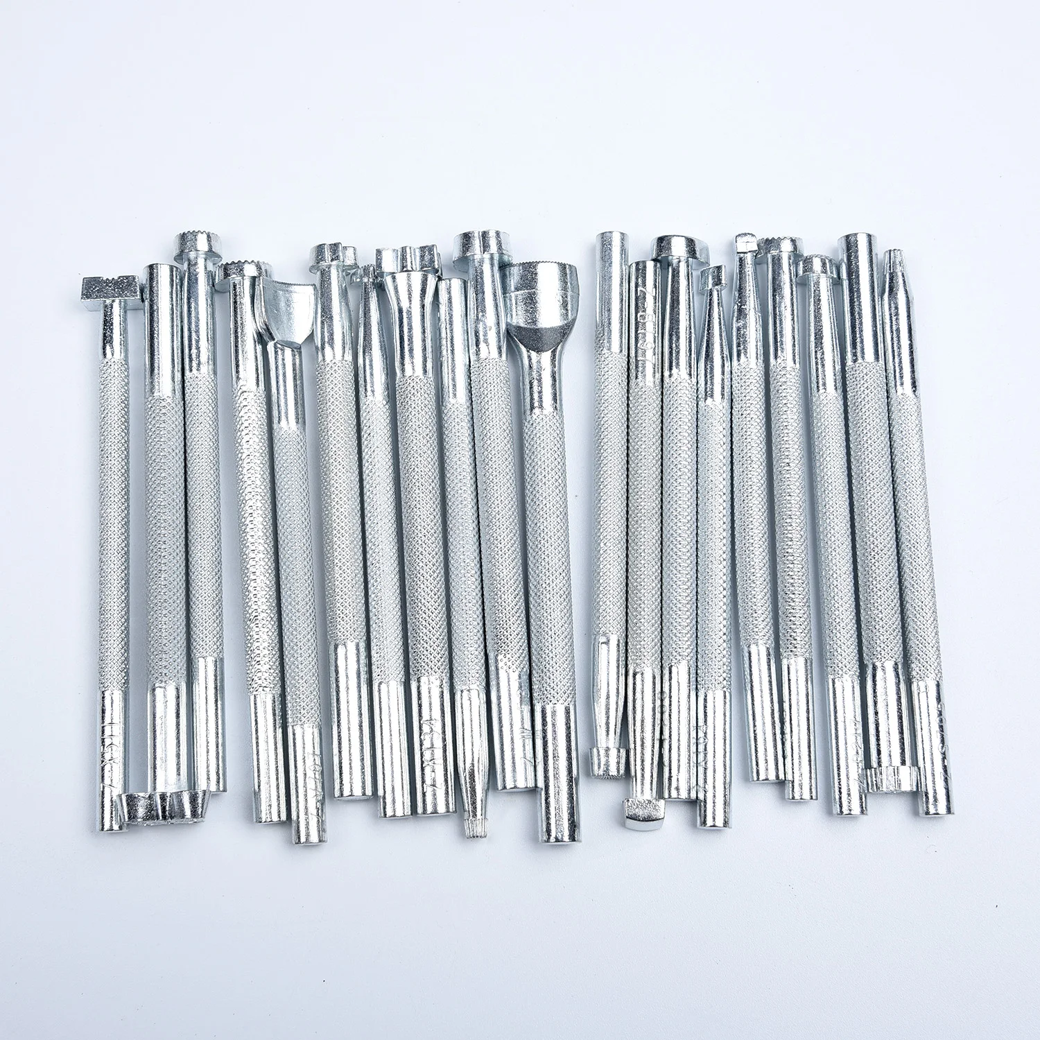 

Steel Tool 59pcs Leather Work Set Beveler Stitching Sewing Punch Carving Leatherwork Stamping Needles