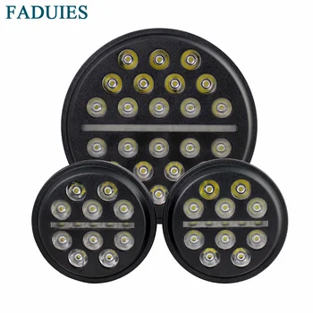 

FADUIES 7inch LED Headlight h4 high Low beam with White DRL& 4.5" Passing Auxiliary Spot Fog Lamp For Harley Motorcycle Bike