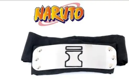Синий Аниме повязка Naruto Leaf деревенская лого Konoha Uchiha Itachi kacashi Akatsuki для членов косплей костюм аксессуары - Цвет: Синий