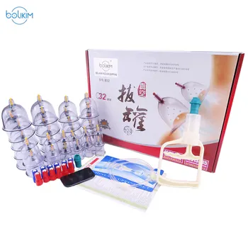 

32/28/24 Cans Cups Chinese Vacuum Cupping Suction Cans for Massage Cupping Vacuum Cans Apparatus Therapy Relax Massager