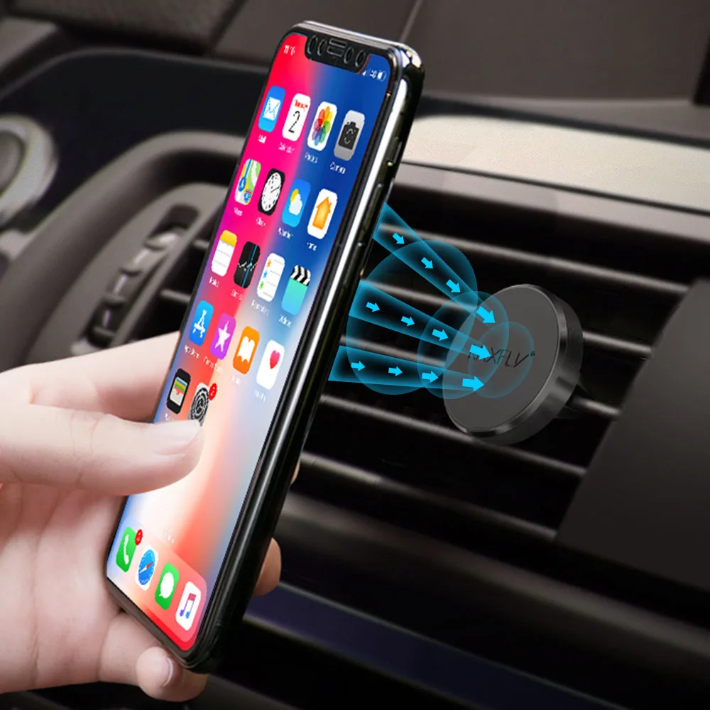 RAXFLY Magnetic Car Phone Holder For iPhone 11 Pro Universal Stand Bracket Mobile Air Vent Clip Holders | Мобильные телефоны и