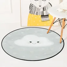 Скандинавские белые облачные напечатанные мягкие ковры Противоскользящие коврики прекрасный мультфильм компьютерная Подушка для стула Коврик для пола в детскую комнату дома