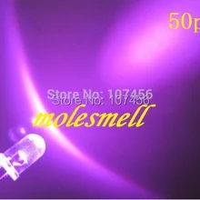 50 шт. 5 мм ультра яркий розовый светодиодный розовый светильник 5 мм светоизлучающий диод 5 мм прозрачная круглая Розовый светодиодный светильник