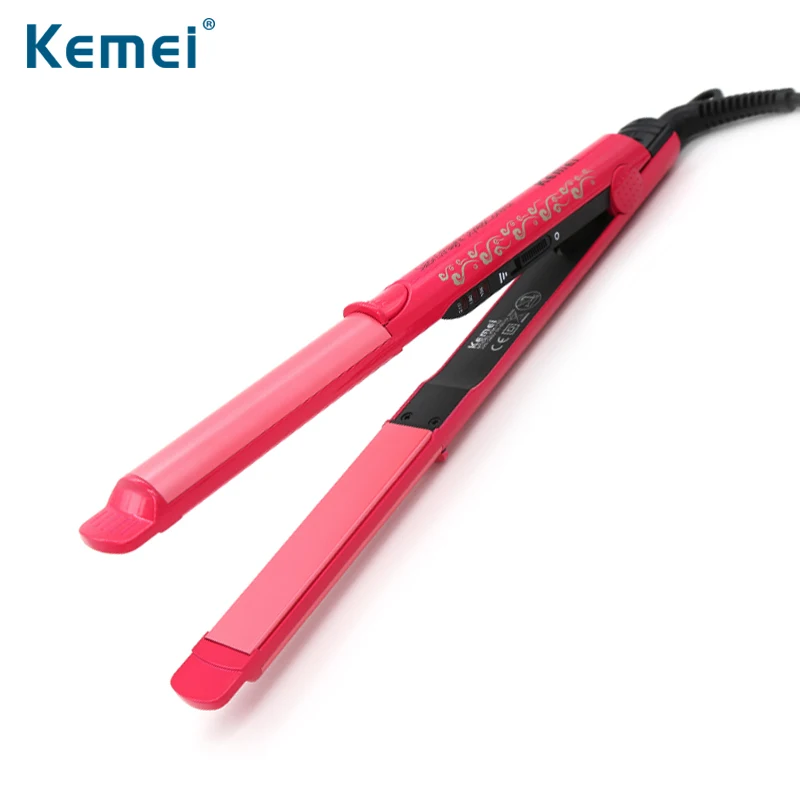 

Kemei133 New Titanium plates Flat Iron Straightening Irons Styling Tools Professional Hair Straightener Free Shipping