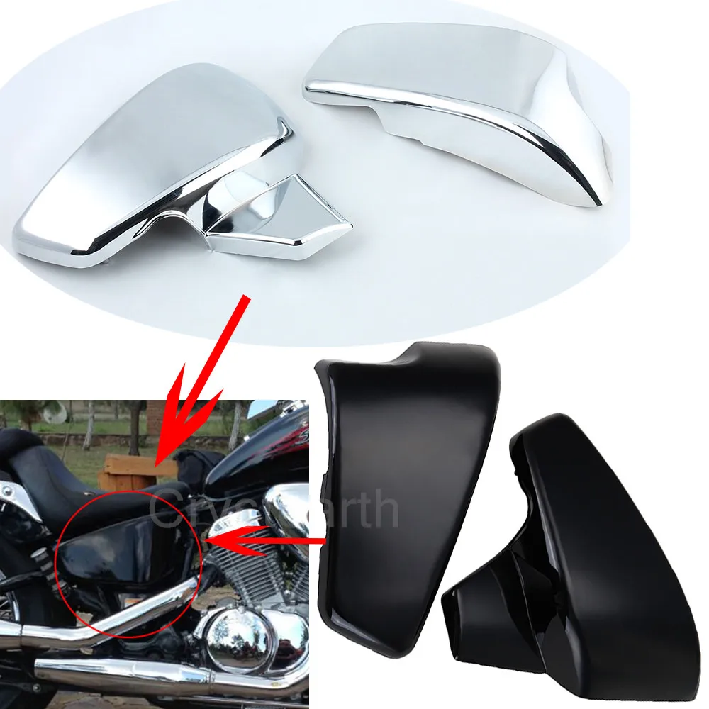 

Motorcycle Side Battery Cover For Honda VLX 600 1999-2008 2000 2001 2002 2003 2004 2005 VT 600 C CD Shadow VLX Deluxe 1999-2007
