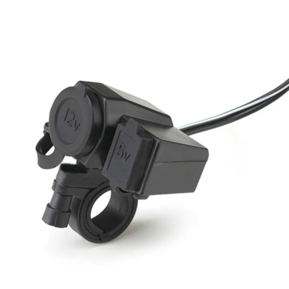 

Power Socket for Motorcycle Motorbike 12 V Cigarette Lighter 5V USB Power Port Adaptor Outlet Charger New