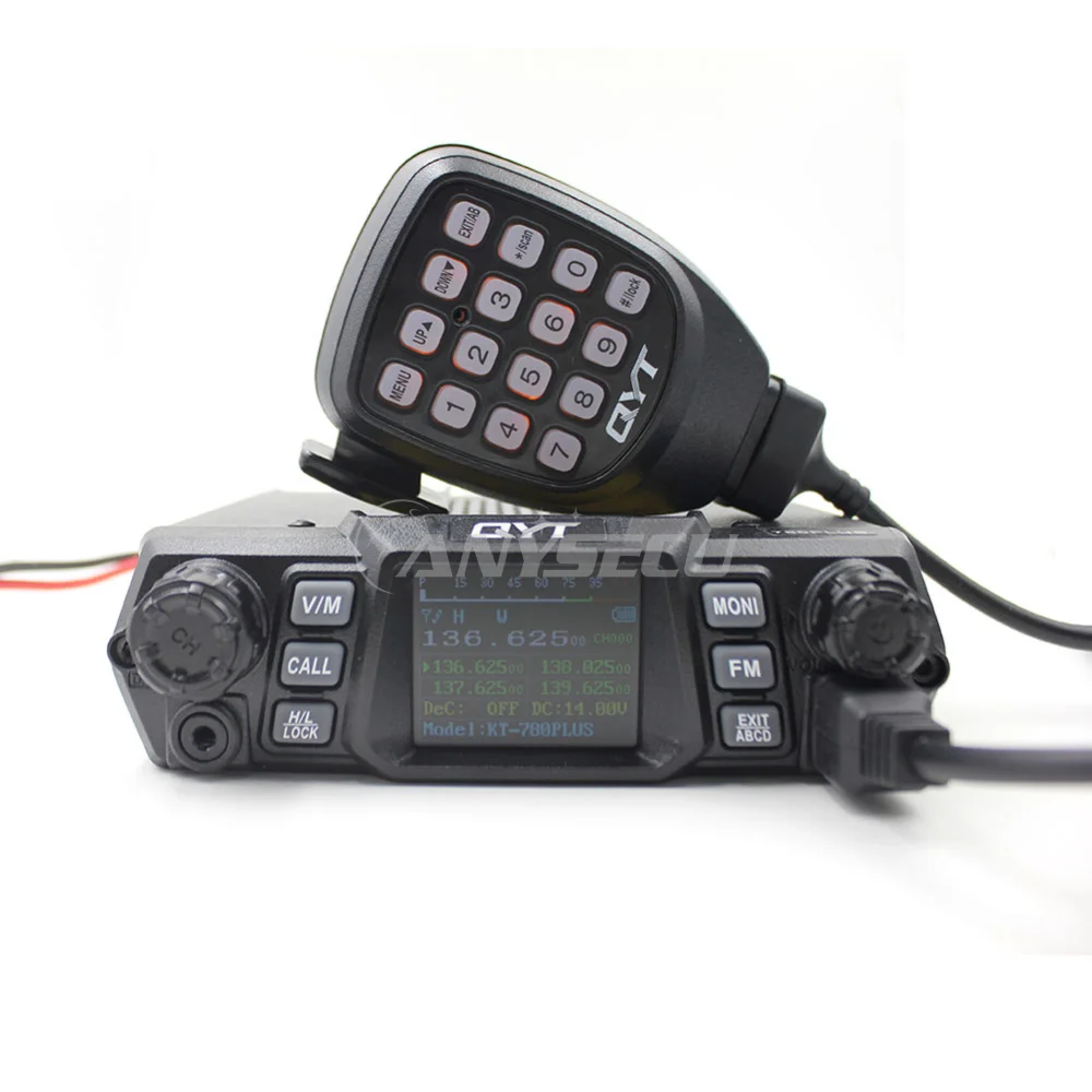 

QYT Mobile radio KT-780PLUS VHF 136-174MHz 100W Walkie Talkie