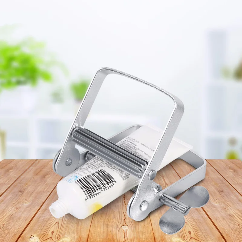 

Easy Metal Toothpaste Dispenser Bathroom Home Tube Rolling Toothpaste Holder Squeezer Toothpaste Stand Bathroom Accessories