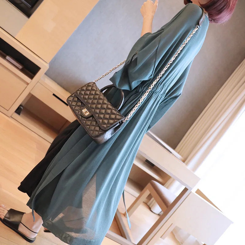 

LANMREM 2019 Spring Summer Ice Silk Sunscreen Cardigan For Women Long Type Cost Korean Light Thin Type Casual Loose Shirt YH003