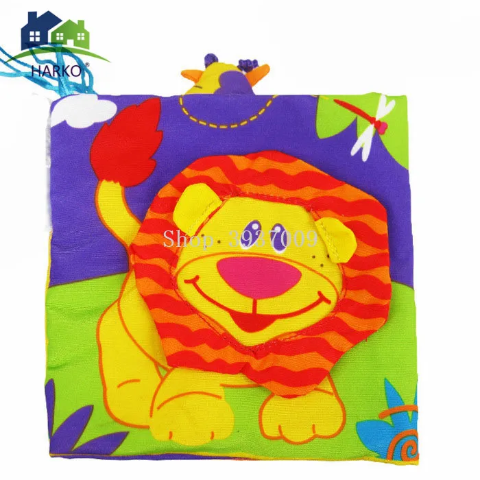 Детские игрушки Детская тканевая книга познание вокруг мультитач многофункциональная забавная и двухцветная цветная полноцветная кровать бампер