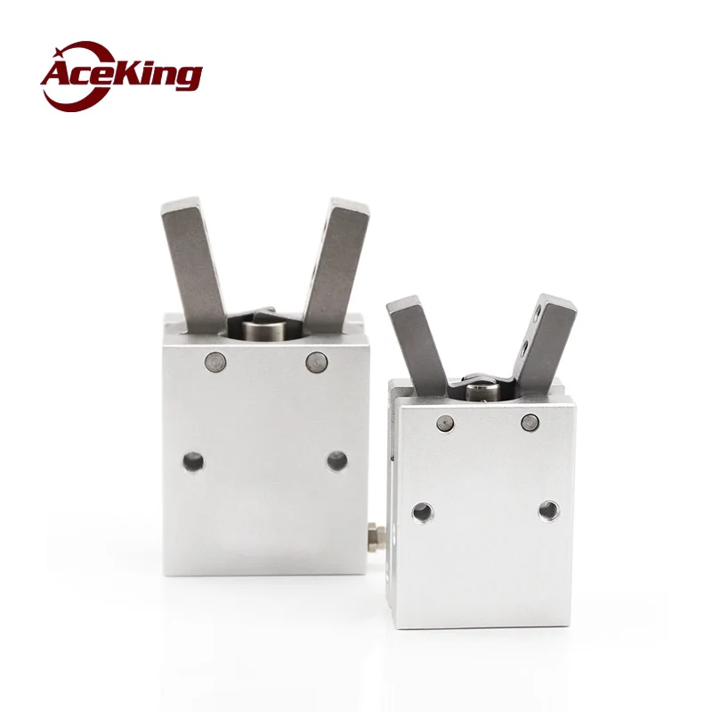 

SMC finger cylinder mhc2-10d-16d-20d-25d fulcrum open and closed pneumatic clamping claw cylinder figure-eight clamping claw