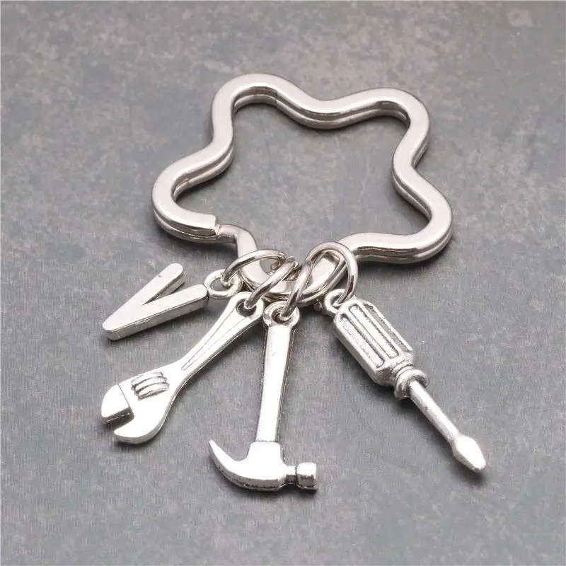 

Hand Tools Hammer, Wrench Keychain Daddy Heart Keyring Birthday Gifts For Dad Father's Day Father Statement Key Chains