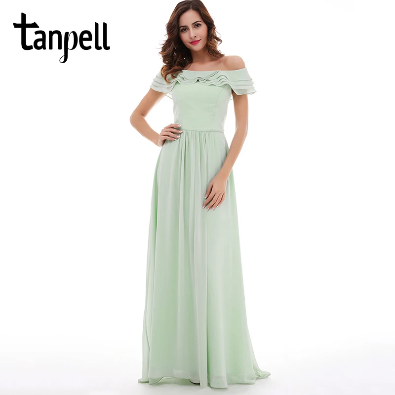 mint chiffon dress
