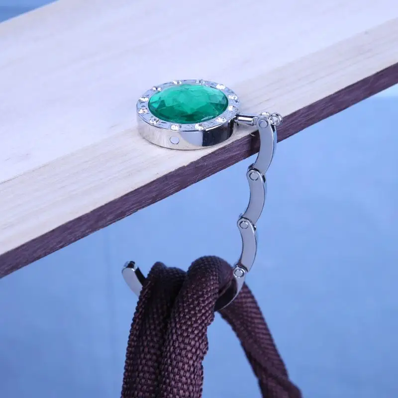 Portable Rhinestone Purse Handbag Hanger Hook Holder Handbags Hanger