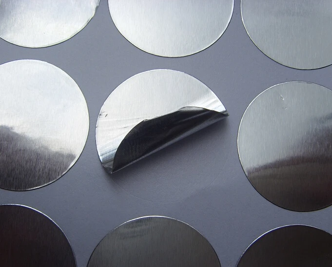 Диаметр 9 мм/11 мм/15 мм/22 мм алюминиевая фольга серебряная круглая кодовая точечная наклейка пятна самоклеющиеся инвентарные бирки