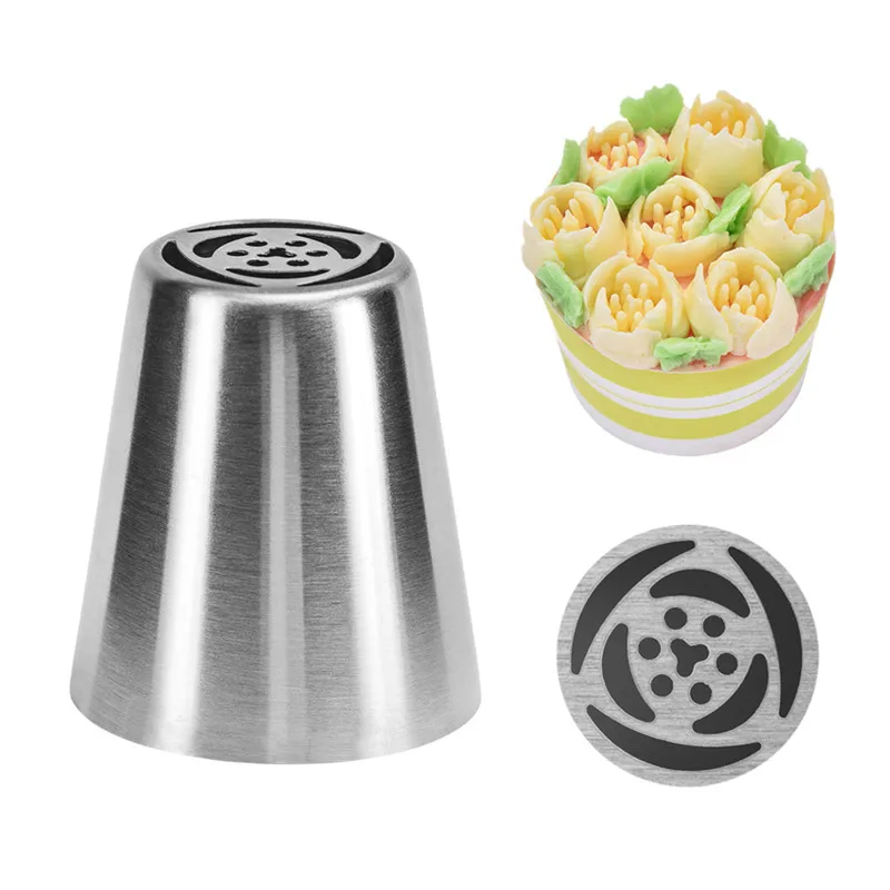 

1 Pcs VOGVIGO Russian Piping Tips Pastry Nozzles Cake Decorating Tools DIY Biscuits Cream Nozzle Tips Cupcake Decorating Tool