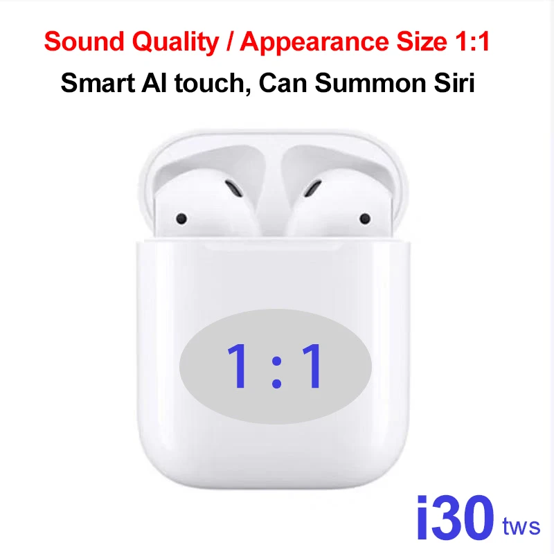 

true wireless i30 tws 1:1 super copy headset In ear phones bluethooth Active Noise Cancelling