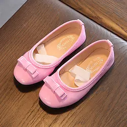 Новая детская повседневная обувь для девочек с мягкой подошвой, модная обувь принцессы с милым бантом для девочек, Студенческая детская