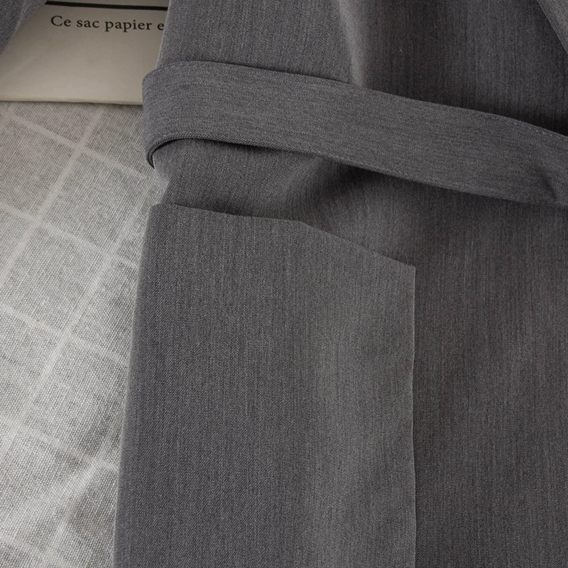 Col Polyvalent Ol Et Veste Simple 2019 Mince kaki De 3489 Manteau Noir Bretelles Mode Costume gris Femmes Nouvelle Couche w4PfS7qz
