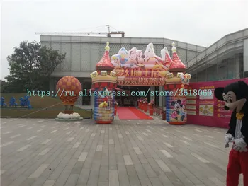 

Beautiful inflatable Disney castle arches for sale, inflatable european-style arches for commercial display or otherwise.