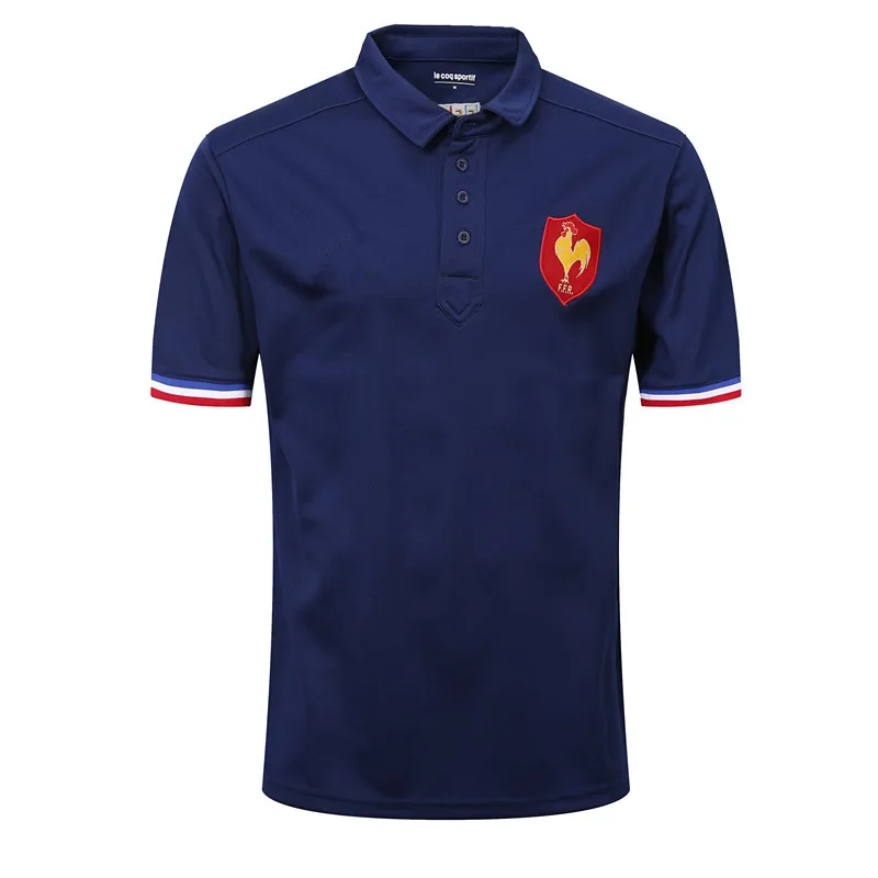 

2019 POLOS DE PRESENTATION XV DE FRANCE BLANC RUGBY T-SHIRT JERSEY size S -3XL Print name and number Top quality free shipping