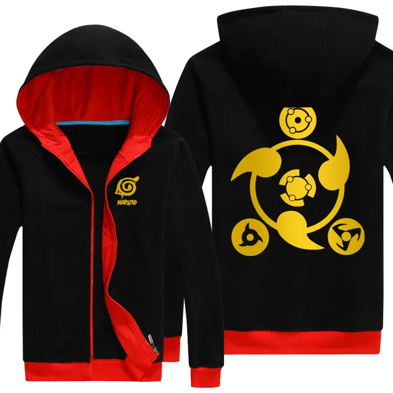 

naruto jacket men costume cotton hoody coat naruto Uchiha Sasuke sharingan hoodie sweatershirt with Fleece