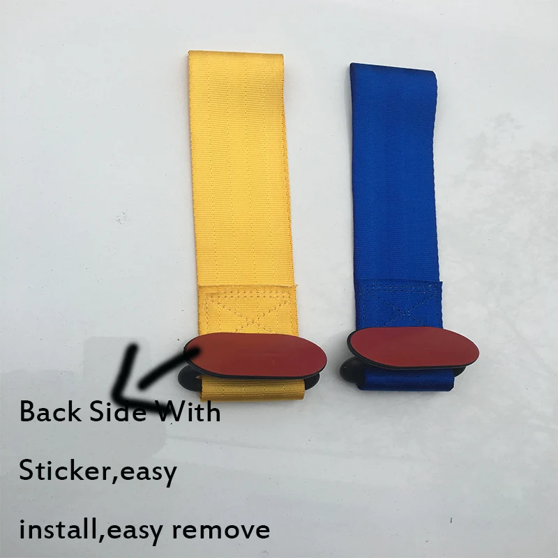 موغن العالمي عالية الجودة سباق سيارة Tow Strap/سحب الحبال/هوك/سحب القضبان مع ملصقا سهلة تثبيت