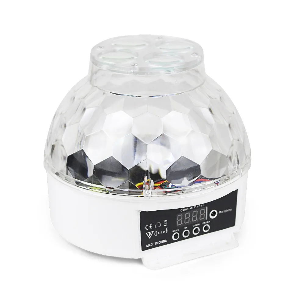 

8PCSX3W Stage lamp LED pattern crystal magic ball revolving colorful lamp room KTV flash lamp room for night club
