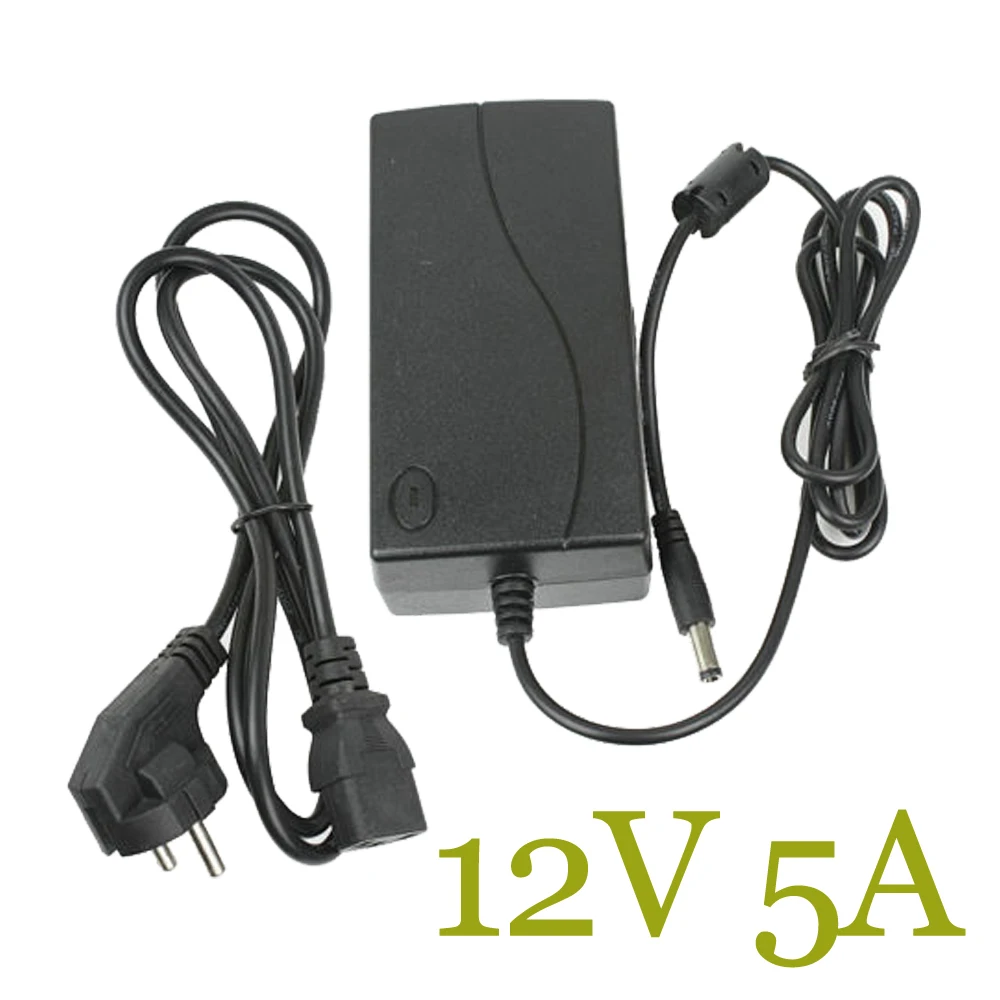bilder für Neue AC Konverter-adapter 110-240 V Für DC 12 V 5A 60 Watt LED Netzteil Ladegerät CCTV kamera DVR Netzteil bilder für Neue AC Konverter-adapter 110-240 V Für DC 12 V 5A 60 Watt LED Netzteil Ladegerät CCTV kamera DVR Netzteil