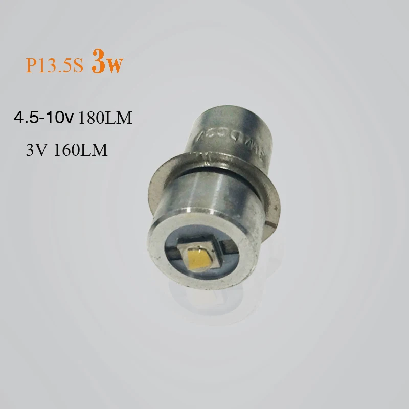 1 2 piece P13 5S CREE XPG2 3W font b flashlight b font bulb emergency light