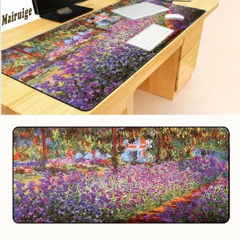 

Mairuige Free Shipping 700*300mm Gamer Purple Flower Mouse Pad High Quality Rubber Durable Non-slip Rubber Keyboard Mouse Mat