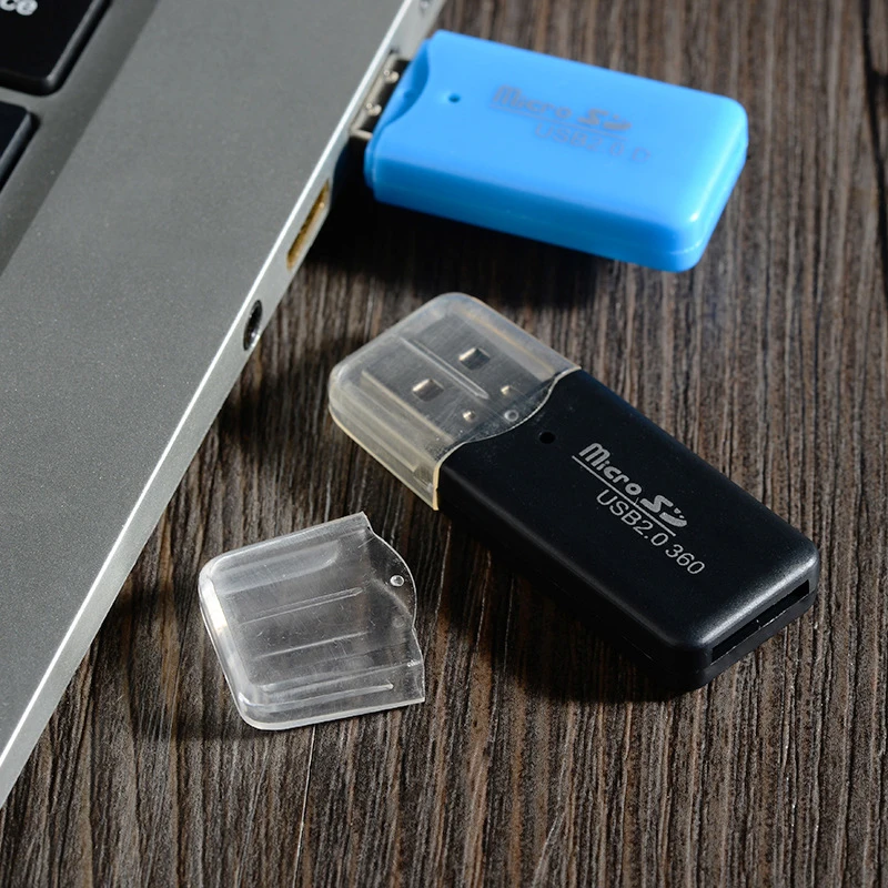 Мини USB 2,0 кард-ридер для Micro SD карты TF карта адаптер случайный цвет подключи и играй компьютер кард-ридер памяти