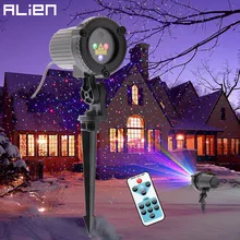 ALIEN RGB дистанционный статический лазерный проектор в виде звезд и точек, светильник для сада, открытый водонепроницаемый светильник для рождественской елки, праздника, душа, светильник ing