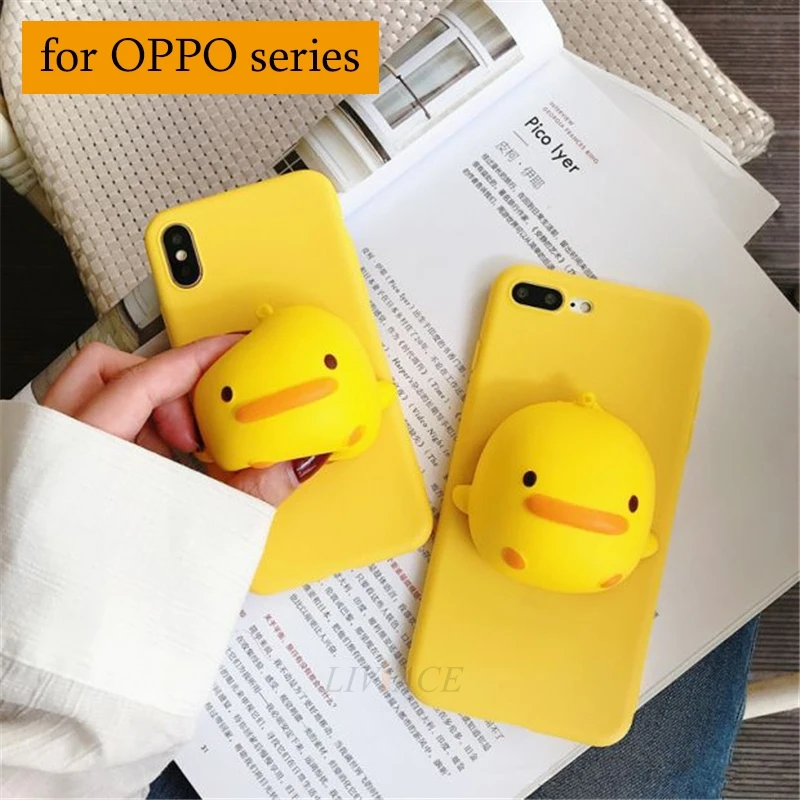 

soft 3d yellow duck silicone case for oppo r15 pro r11 r11s r9 r9s plus f5 f7 a3s a57 a39 a59 a37 a71 a79 a83 a1 a3 a5 a73 cover