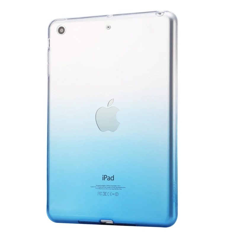 Прозрачный чехол для Apple iPad Mini 3 2 1 мягкий силиконовый из ТПУ с градиентными