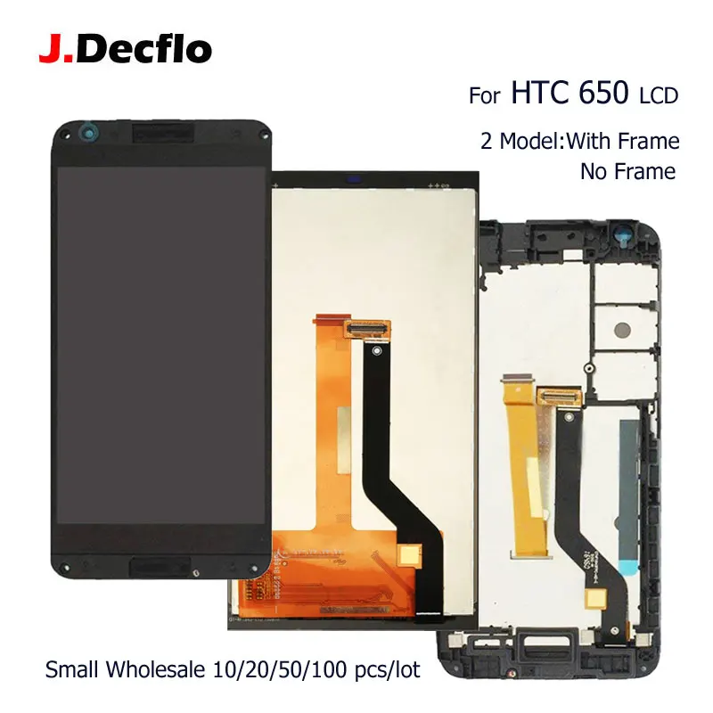 

10/20/50/100 pcs/Lot LCD Display For HTC Desire 650H 650 Touch Screen Digitizer Assembly Replacement With/No Frame Orig 5.0''