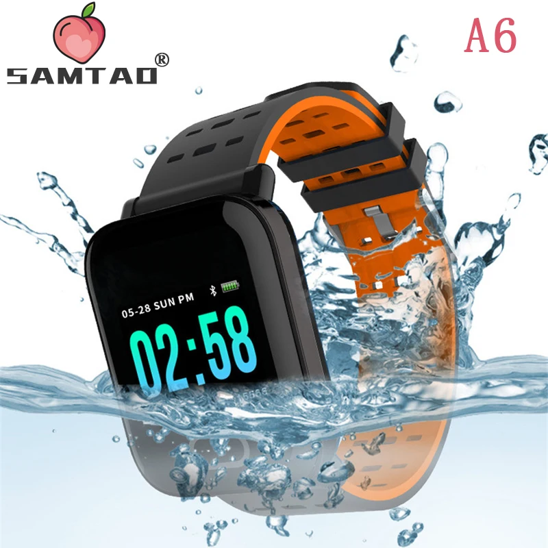 

Smart Watch A6 Men Women SmartWatch Heart Rate Monitor Sport Fitness Tracker Blood Pressure Waterproof Clock IOS Android Phone