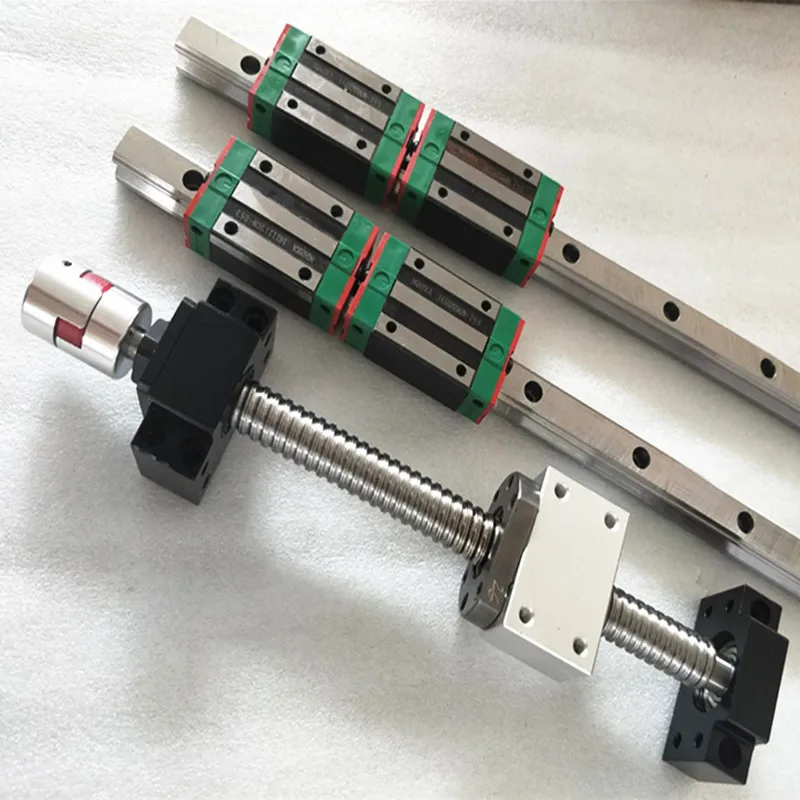 

HOT sale cnc guide rail sets SFU1605 ball screw 750/800/850mm+linear guide HGR20+nut housing+coupling 3D Printer