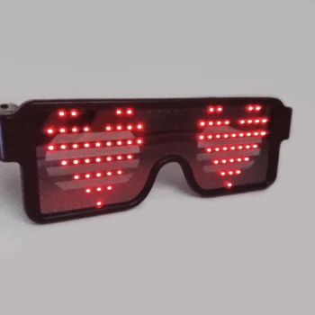 

Wholesale Neon Glasses LED Sunglasses Flashing EL Wire Led Crazy Big Party Glasses