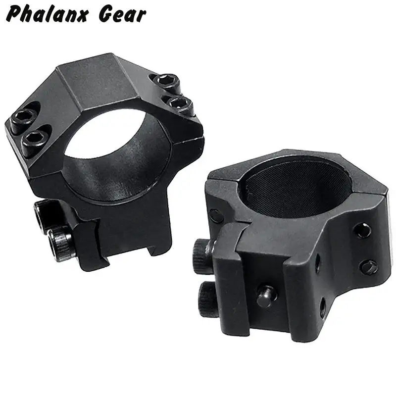 2 pcs(1 Pair) Scope Mount Rings 25.4 x 11mm Dovetail Rail Dovetail Mount Weaver High Pressure Steel Military Gear Hunting