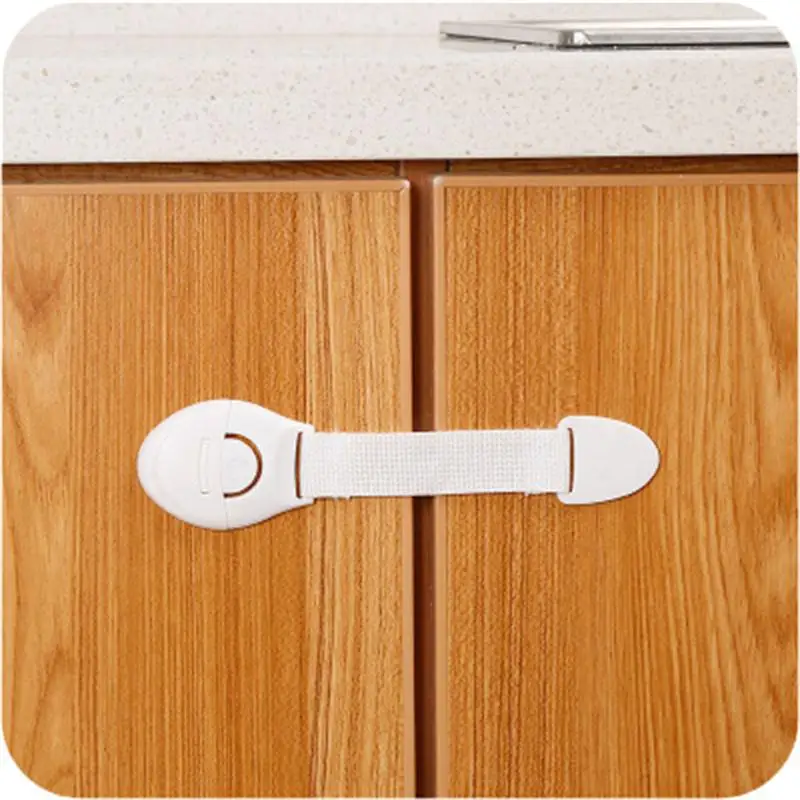 

10Pcs Baby Kids Cabinet Door Drawer Refrigerator Safety Cloth belt Lock Furniture Accessories Cabinet Drawers Safety Lock Set