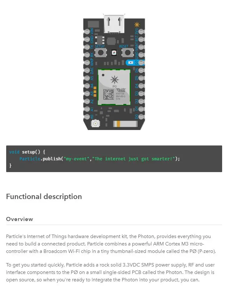 1 шт. х частица Фотон IoT аппаратная макетная плата с STM32 ARM микроконтроллер