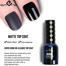 EMENE Shine Matte Effect Top Coat Base Coat Nail Polish UV Gel  15ML Long Lasting Soak Off Varnish Manicure Nail Gel Valid Coat valid