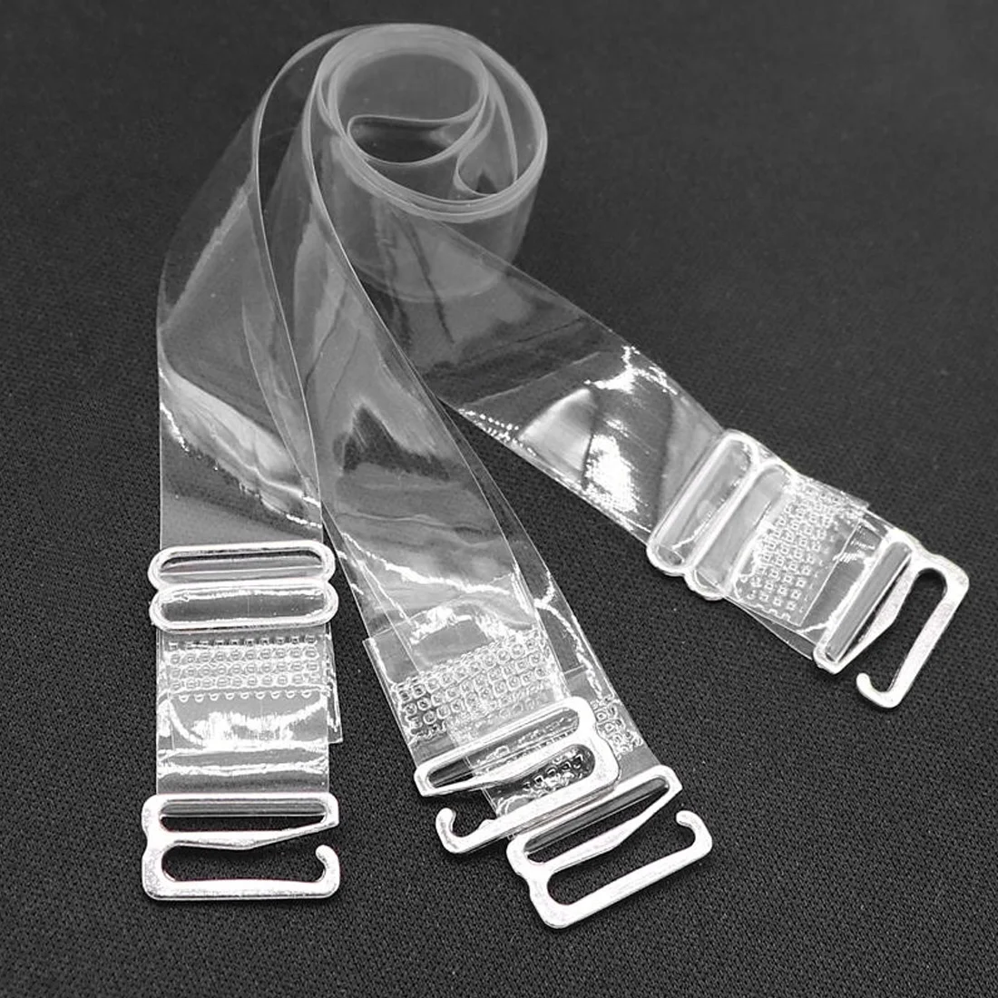 

Elastic Buckle Bra Belt Women's Elastic Transparent Silicone Bra Straps Adjustable Intimates Accessories