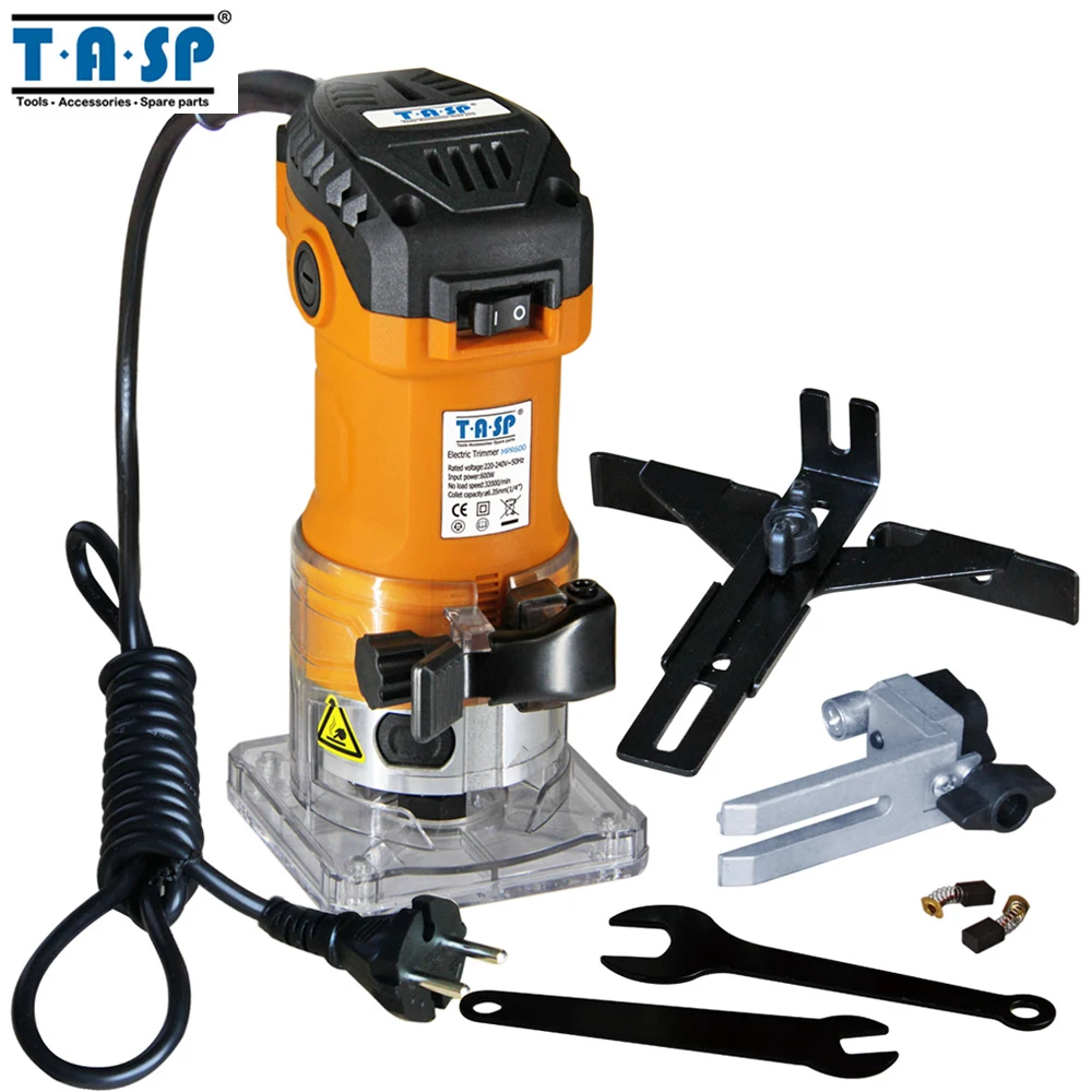 4. TASP MPR600 600W Electric Laminate Edge Trimmer 6.35mm Collet Mini