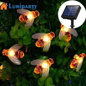 

LumiParty LED Strip Solar-powered Neon Ribbon Light Sensor Bee String Lamps Warm Light Led Strip Waterproof Outdoor Decoration