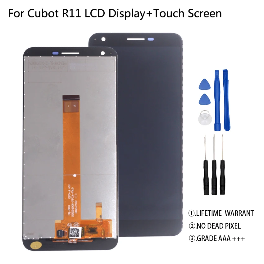 Оригинальный для Cubot R11 ЖК-дисплей кодирующий преобразователь сенсорного экрана