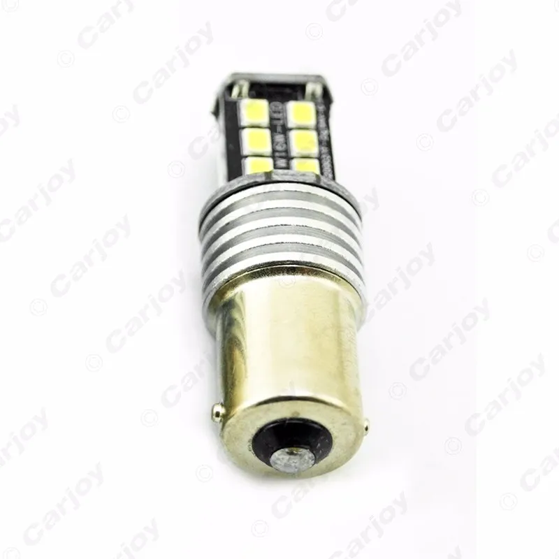 LEEWA 10 шт. 12VDC автомобиля/грузовика 1156 BA15S 15SMD 2835-чип поворотные парковочные светодиодный лампы для фар# CA3195