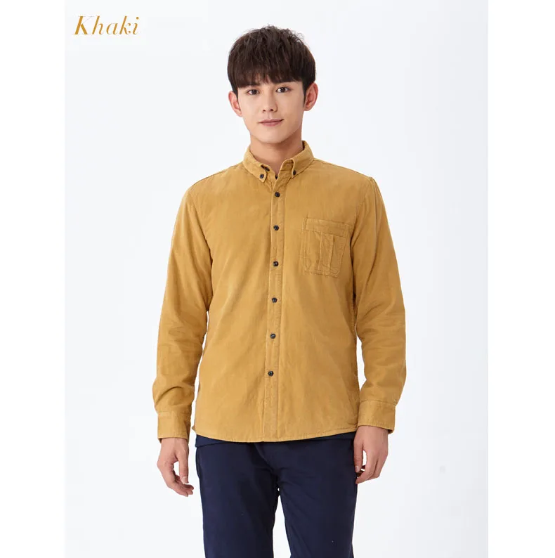 corduroy wine shirt khaki 01