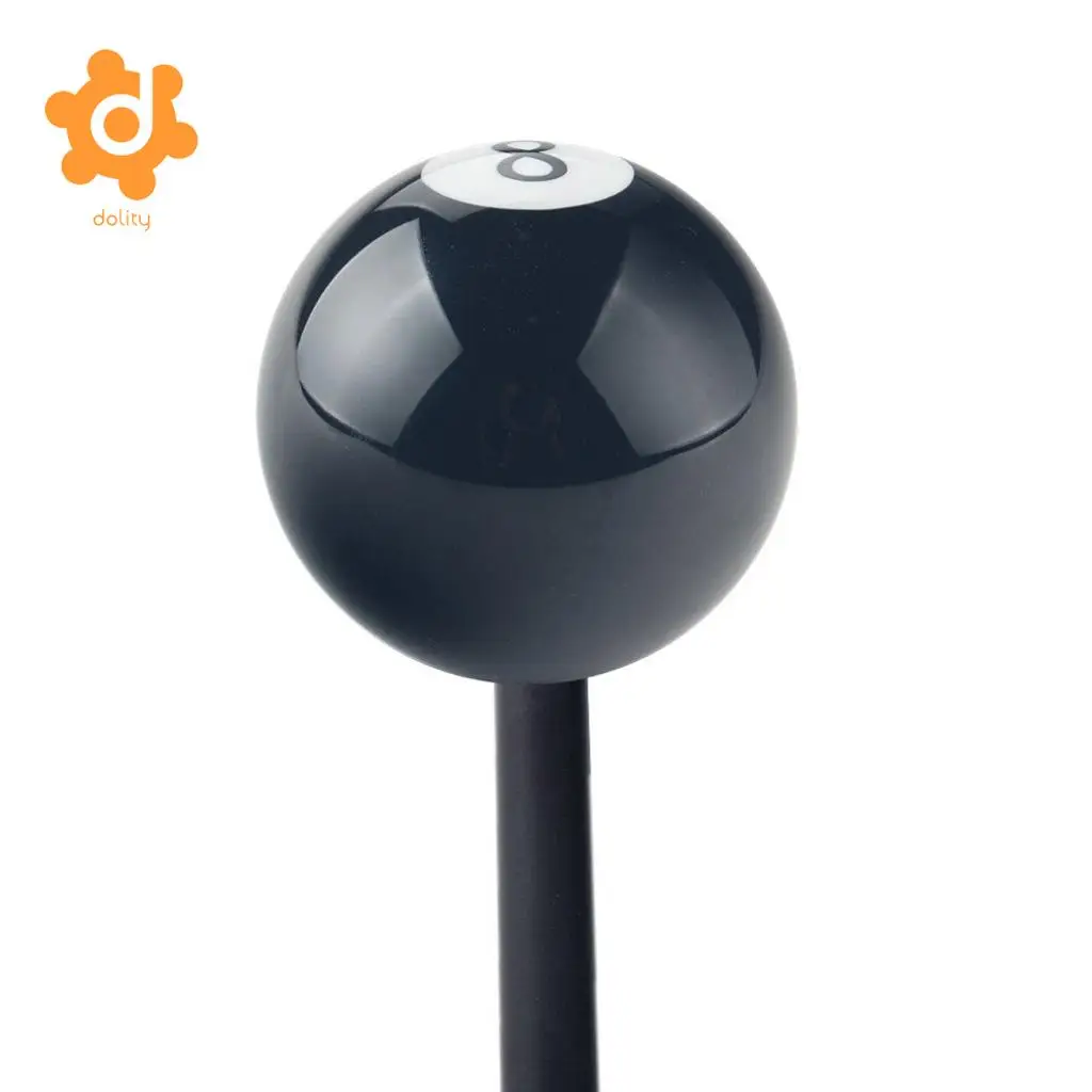 M12*1.25MM Black 8 Billiard Manual Gear Shift Knob with M10*1.5 Nut Insert